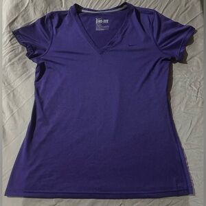 Nike: Women's Short Sleeve Dri-Fit Shirt- Size Large:Regular Fit